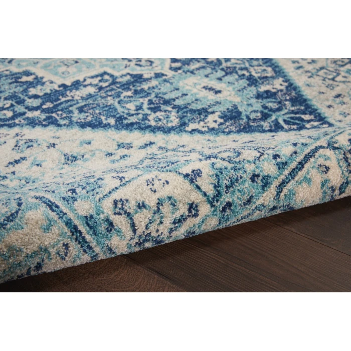 Nourison Tranquil Area Rug TRA06-Ivory/Navy