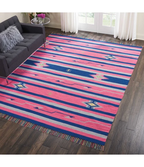 Nourison Baja Area Rug BAJ01-Pink/Blue