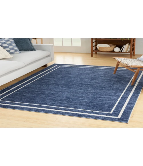 Nourison Nourison Essentials Navy Ivory NRE02 7 ft. X 10 ft. Rectangle Rug