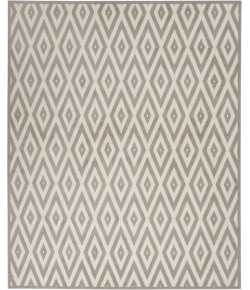 Nourison Home Grafix GRF18 White/Grey 7 ft. 10 in. X 9 ft. 10 in. Area Rug