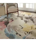 Nourison Prismatic Area Rug PRS15 Beige/Multi 9'9" x 13'9"