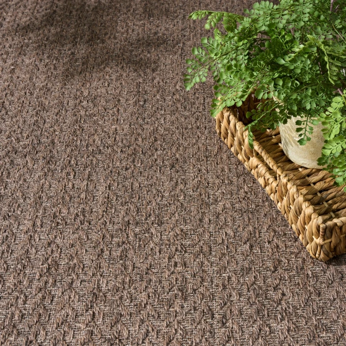 Nourison Tulum Brown TLM02 4 ft. X 6 ft. Rect. Rug