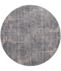 Nourison Rustic Textures Area Rug RUS06 Grey/Beige 7'10" Round