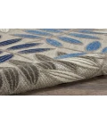 Nourison Aloha Grey Blue ALH18 9 ft. X 12 ft. Rectangle Rug