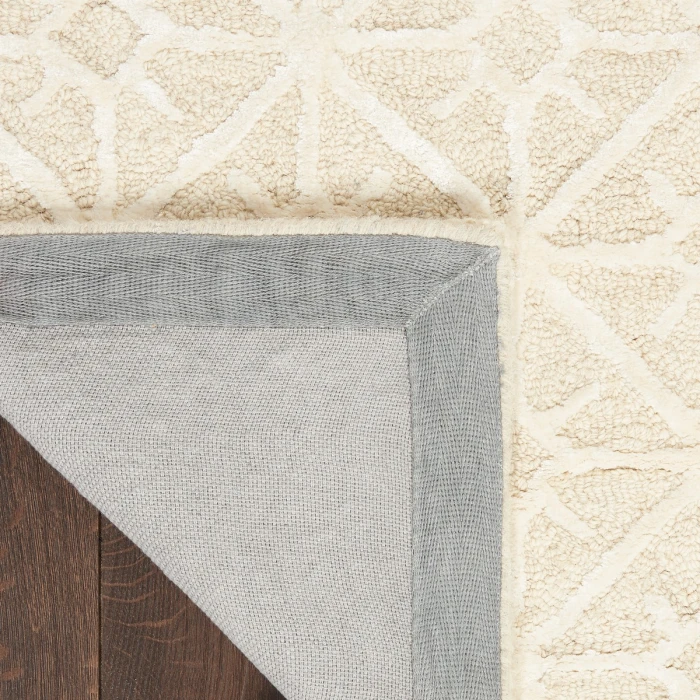 Nicole Curtis Machine Washable Series 2 Area Rug SR201 Ivory 4' x 6'