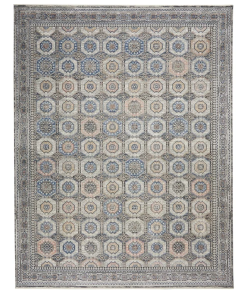 Nourison Starry Nights Area Rug STN09-Grey/Navy