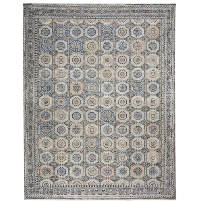 Nourison Starry Nights Area Rug STN09-Grey/Navy