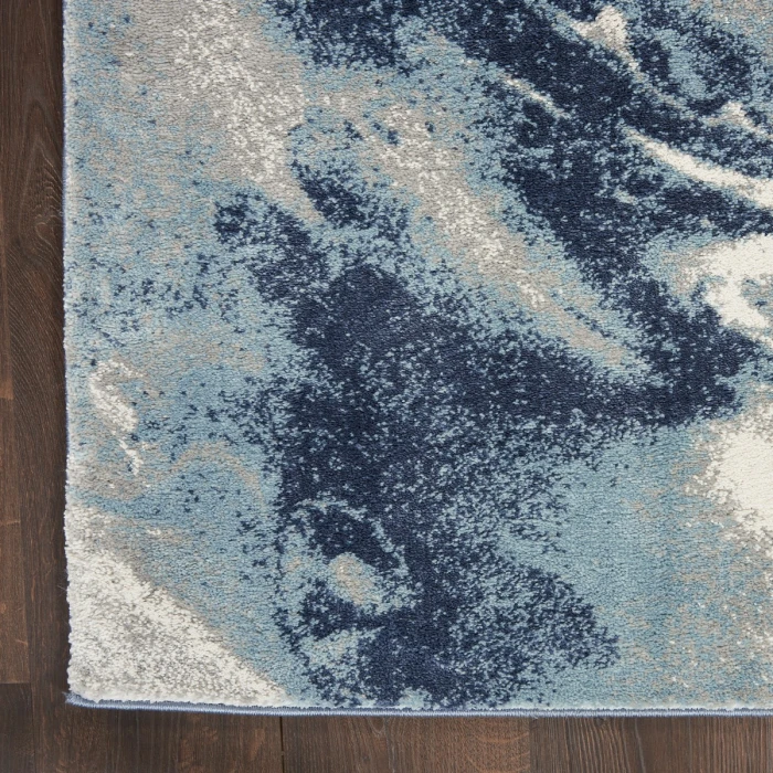 Kathy Ireland American Manor Area Rug AMR03 Blue/Ivory 9' x 12'