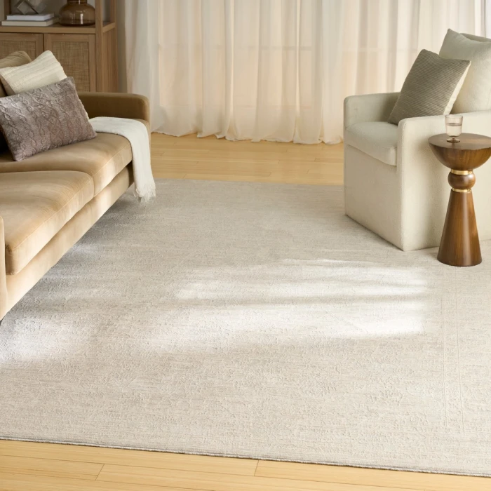 Nourison Shadows Ivory Grey SHW03 6 ft. X 9 ft. Rect. Rug
