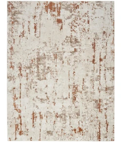 Nourison Home Quarry QUA01 Ivory Rust 5 ft. 3 in. X 7 ft. 3 in. Area Rug