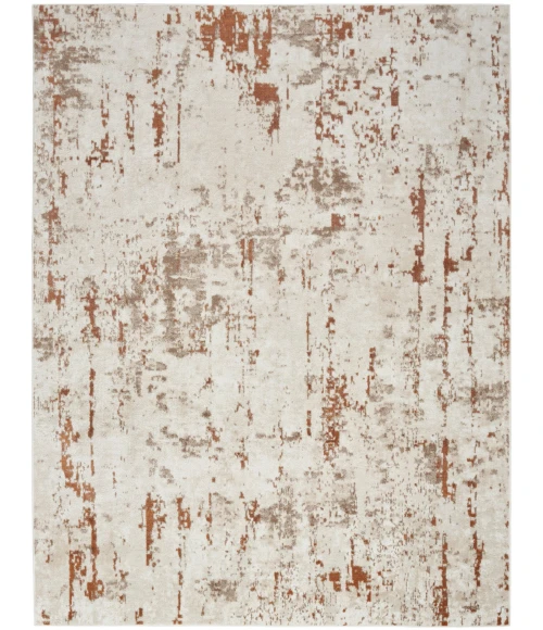 Nourison Quarry Ivory Rust QUA01 5 ft. X 7 ft. Rect. Rug