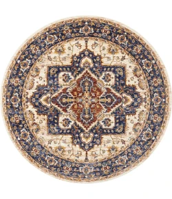 Nourison Home Lagos Red LAG01 5ft. x Round Round Rug