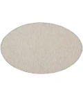 Nourison Courtyard Ivory/Silver COU01 5 ft. Round Rug