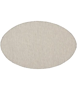 Nourison Home Courtyard COU01 Ivory Silver 5 ft. Round Area Rug