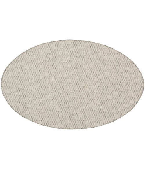 Nourison Courtyard Ivory/Silver COU01 5 ft. Round Rug