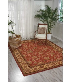 Nourison Home Living Treasures LI05 Rust 5 ft. 10 in. Round Area Rug