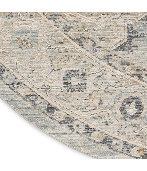 Nourison Lynx Light Blue LNX07 8 ft. X Round Rug