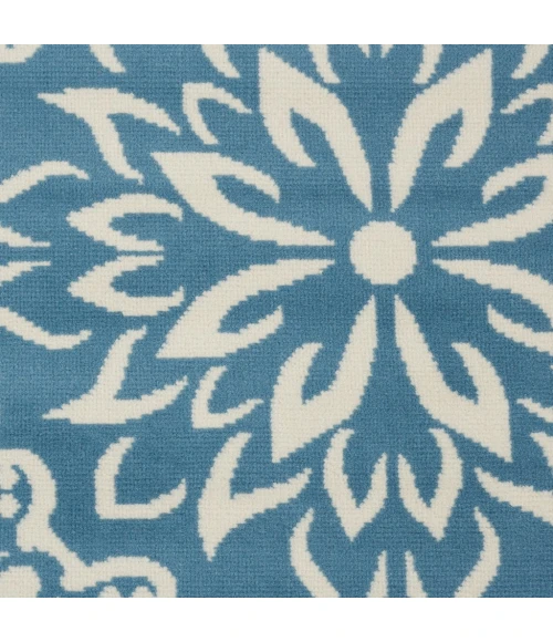 Nourison Jubilant Area Rug JUB06-Ivory/Blue