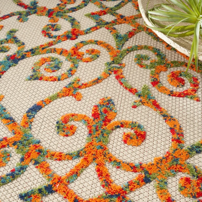 Nourison Aloha Area Rug ALH21 Multicolor 9' x 12'