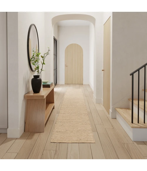 Nourison Natural Jute Area Rug NJT01 Bleached