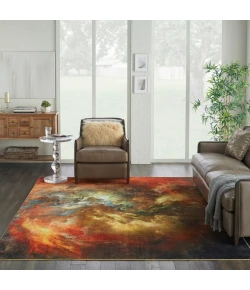 Nourison Home Le Reve LER07 Red/Multicolor 7 ft. 9 in. X 9 ft. 9 in. Area Rug