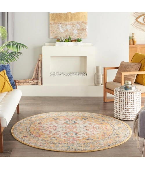 Nourison Passion Area Rug PSN23-Ivory/Yellow