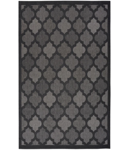 Nourison Easy Care Charcoal Black NES01 10 ft. X 14 ft. Rectangle Rug