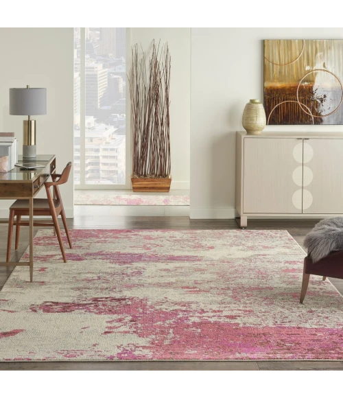 Nourison Celestial Area Rug CES02-Ivory/Pink