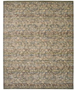Nourison Home Rhapsody RH012 Blue/Moss 5 ft. 6 in. X 8 ft. Area Rug