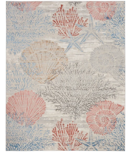 Nourison Seaside Multicolor SDS04 10 ft. X 14 ft. Rect. Rug