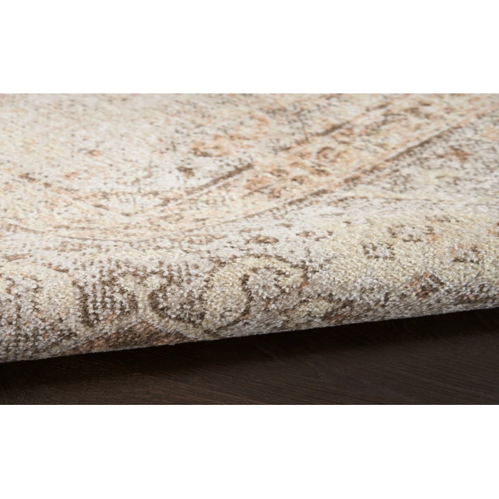 Nourison Astra Machine Washable Beige ASW13 3 ft. 3 in. X 5 ft. Rectangle Rug
