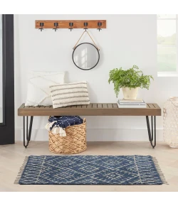 Nourison Home Native Art NTV12 Navy 2 ft. 3 in. X 3 ft. 9 in. Area Rug