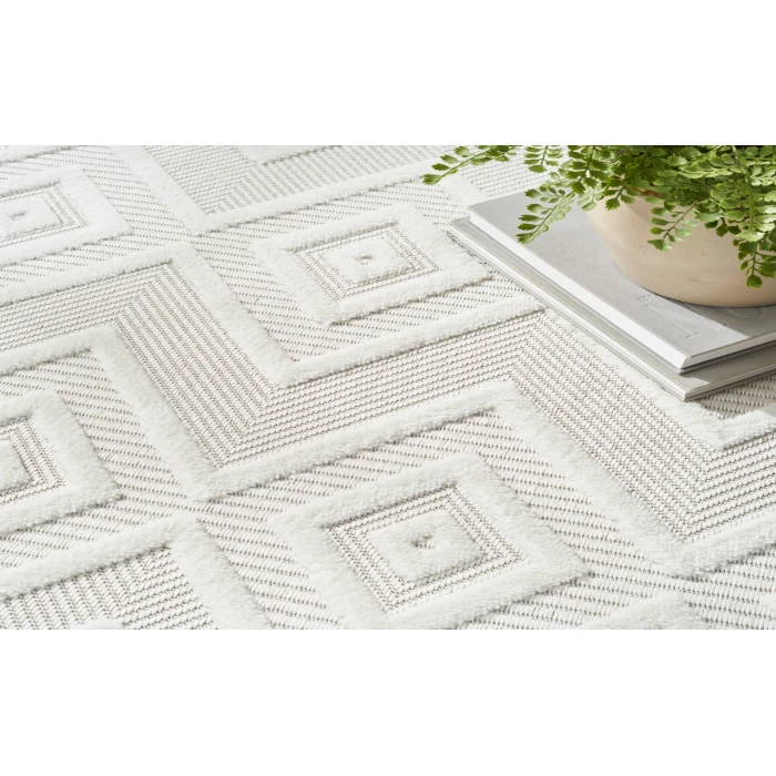 Nourison Versatile Ivory White NRV01 10 ft. Round Rug