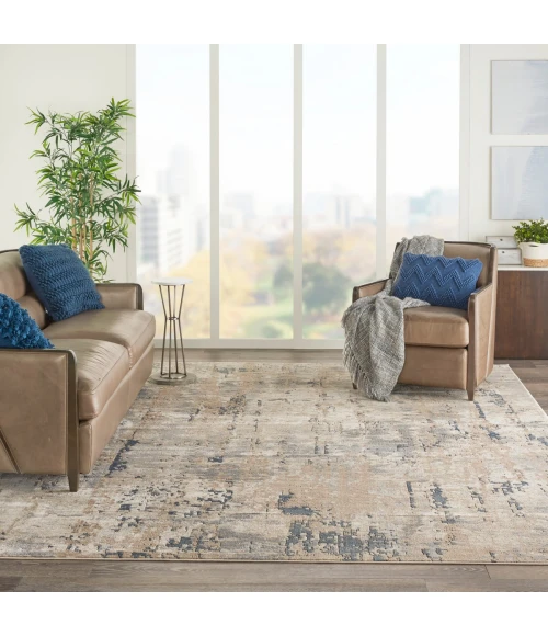 Nourison Quarry Beige Grey QUA01 7 ft. X 10 ft. Rect. Rug
