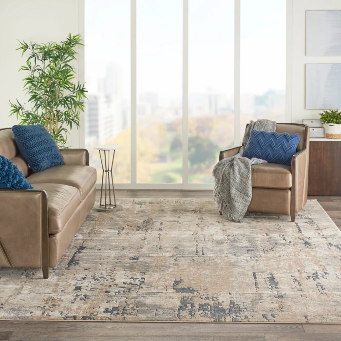 Nourison Quarry Beige Grey QUA01 7 ft. X 10 ft. Rect. Rug