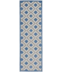 Nourison Home Aloha ALH26 Blue Grey 2 ft. X 6 ft. Area Rug