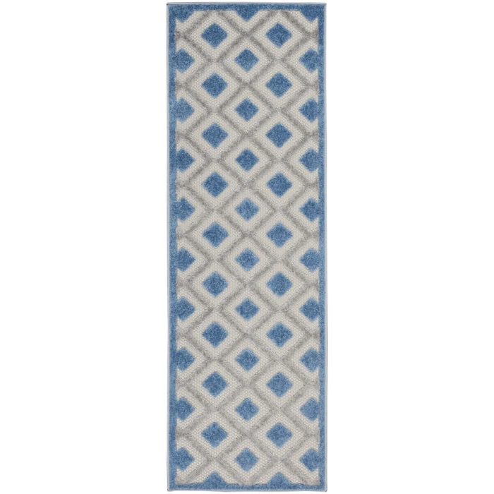 Nourison Aloha Area Rug ALH26-Blue/Grey