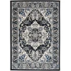 Nourison Home Passion PSN33 Black Ivory 5 ft. 3 in. X 7 ft. 3 in. Area Rug
