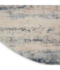 Nourison Rustic Textures Area Rug RUS04 Beige/Grey 5'3" Round