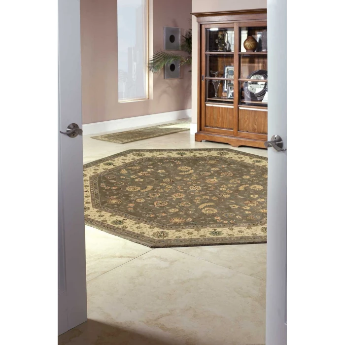Nourison 2000 Round Area Rug 2003-Olive