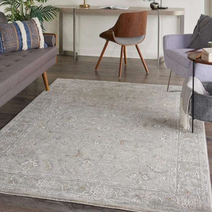 Nourison Infinite Lt Grey IFT01 4 ft. X 6 ft. Rect. Rug