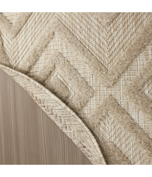 Nourison Home Versatile Cream NRV01 8 ft. Round Rug