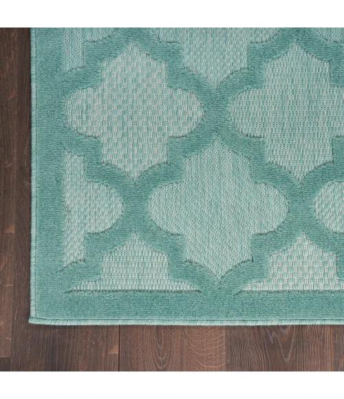 Nourison Easy Care Area Rug NES01 Aqua/Teal