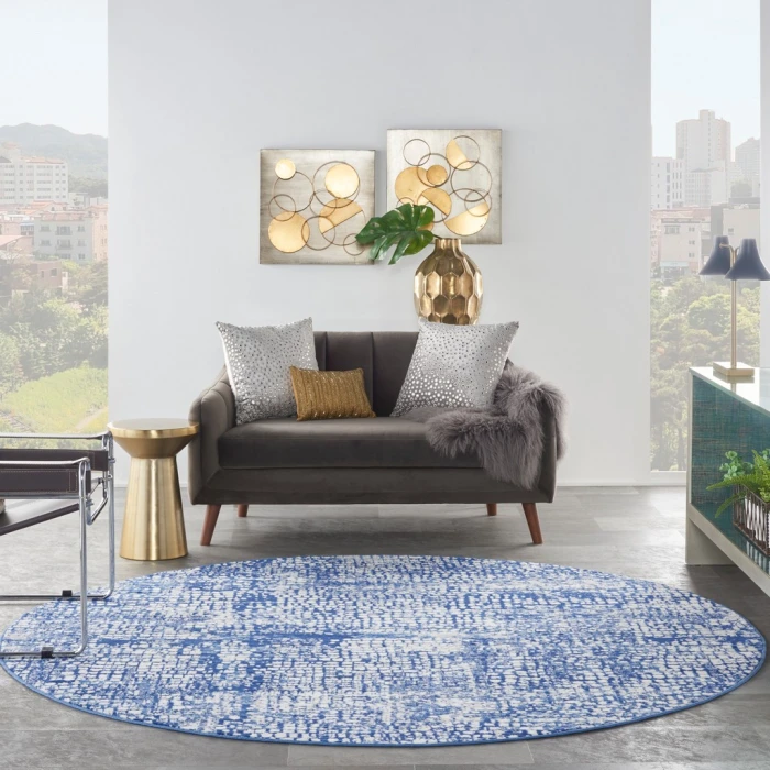 Nourison Whimsicle Area Rug WHS07-Ivory Navy