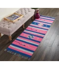Nourison Baja Runner Area Rug BAJ01-Pink/Blue