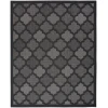 Nourison Home Easy Care NES01 Charcoal Black 9 ft. X 12 ft. Area Rug