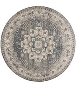 Nourison Home Quarry QUA07 Grey Ivory 7 ft. 10 in. Round Area Rug