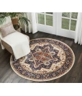 Nourison Home Lagos Red LAG01 5ft. x Round Round Rug