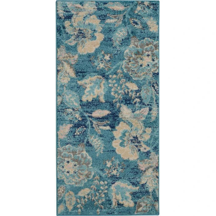 Nourison Tranquil Area Rug TRA02-Turquoise