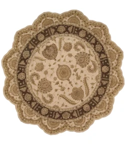 Nourison Home Heritage Hall Brown HE19 6ft. x Freeform Free Form Rug